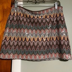 Express sequin mini skirt. Size small.